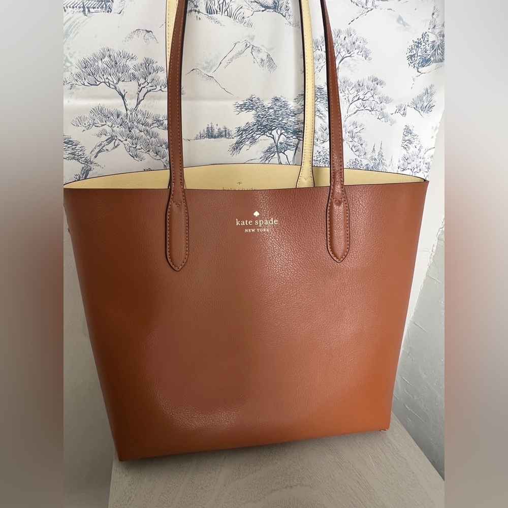 Kate Spade Reversible Tan Leather Tote